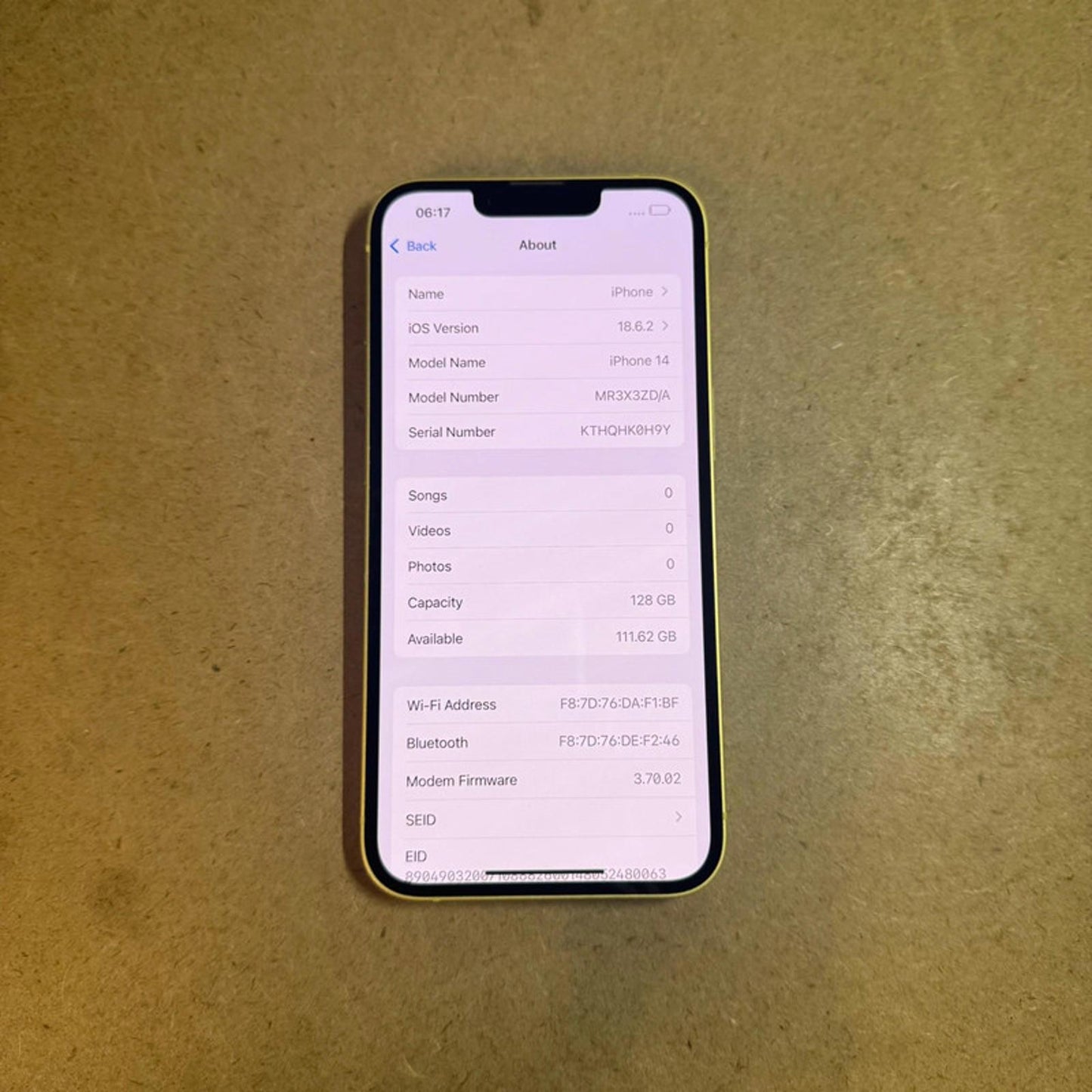 Apple iPhone 14 - 128gb - yellow - unlocked
